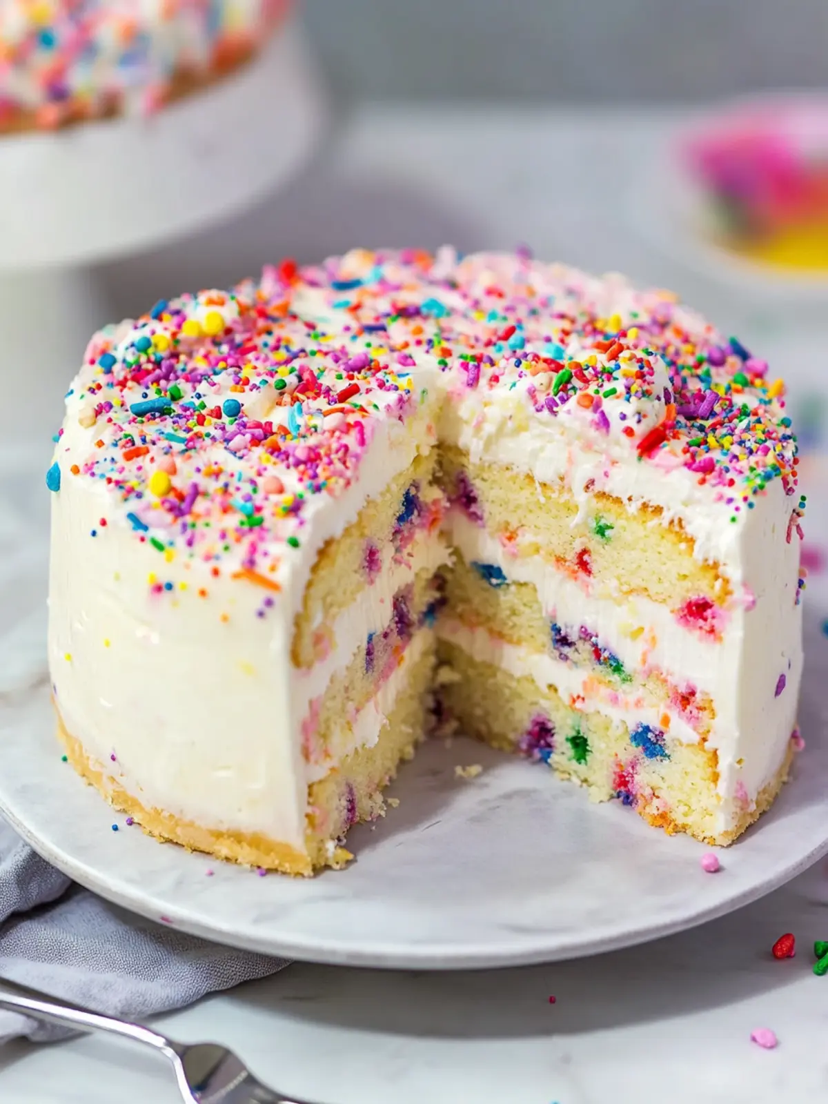 Funfetti Cheesecake Cake That'll Make Your Celebration Sparkle 2 Funfetti Cheesecake Cake