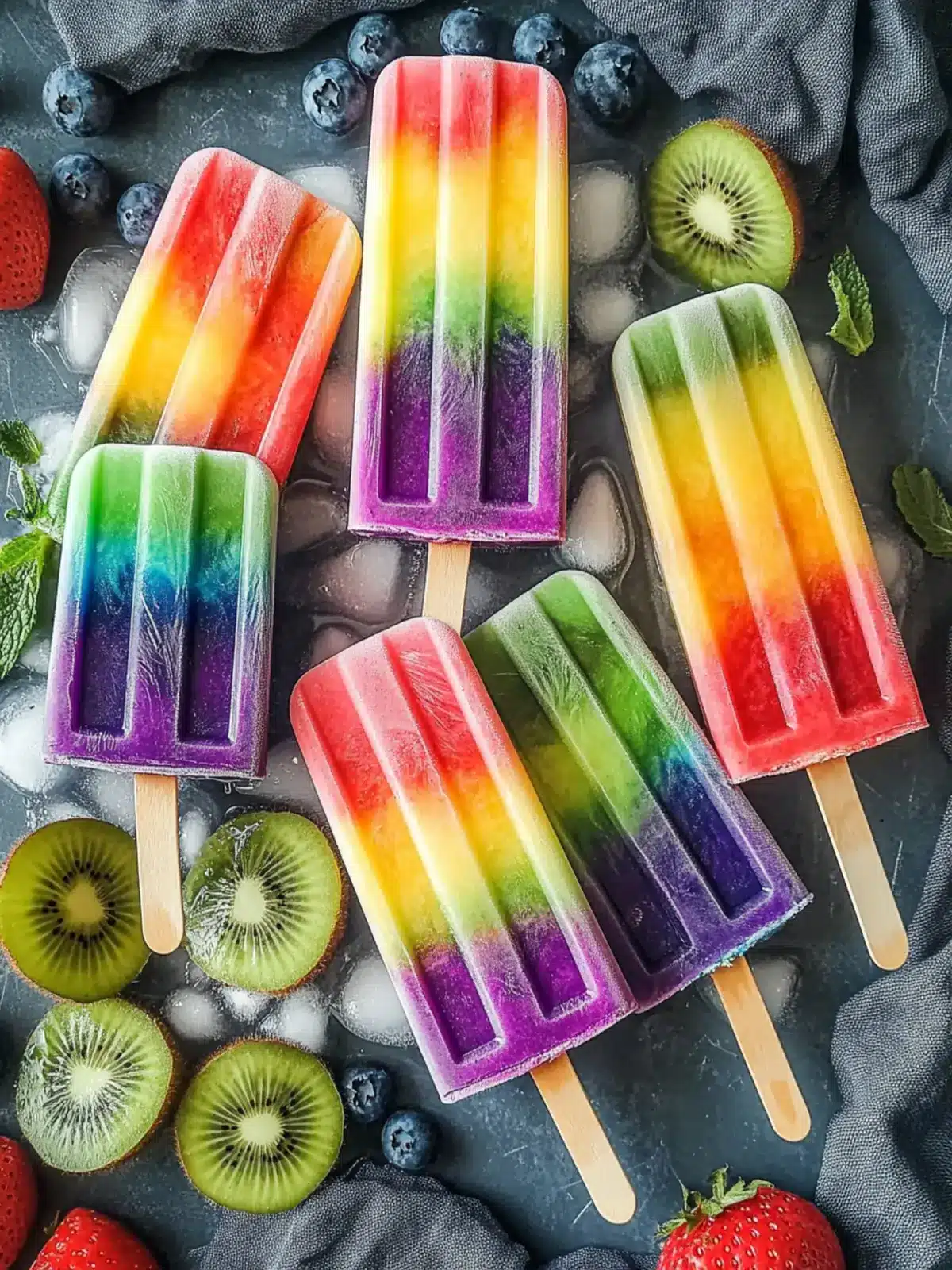 Dye-Free Rainbow Popsicles: Creamy, Healthy Summer Fun 3 Dye-Free Rainbow Popsicles