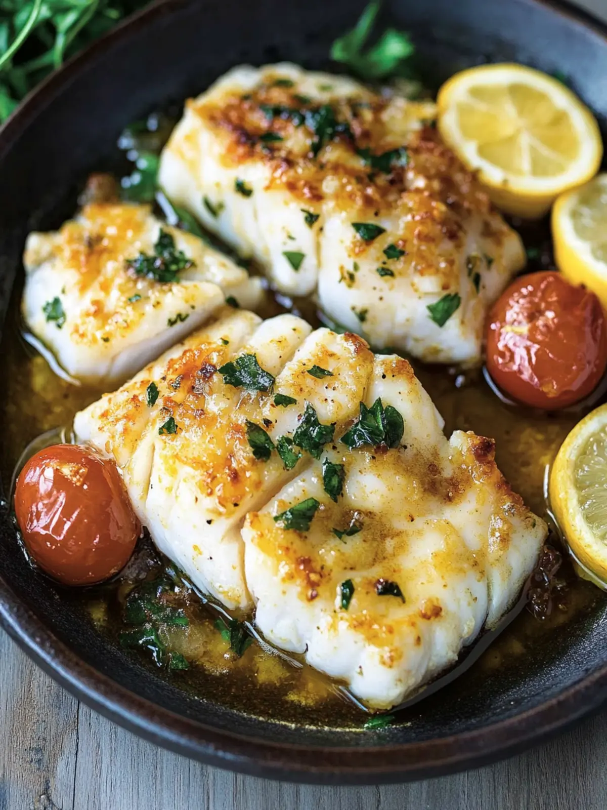 Delicious Baked Cod with Zesty Lemon Garlic Sauce 3 Baked Cod