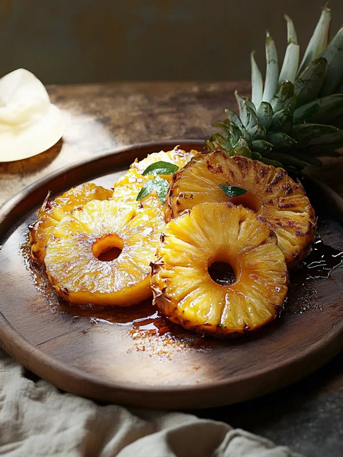 Rum Soaked Fried Pineapple: A Quick Tropical Delight! 5 Rum Soaked Fried Pineapple
