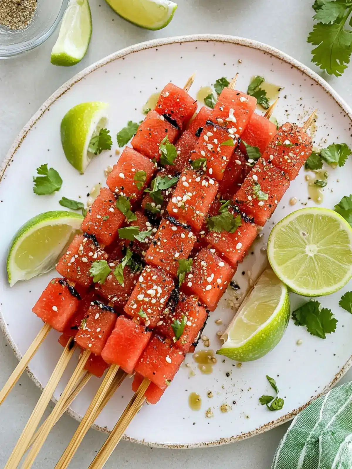 Savor Summer with Watermelon Tajin Skewers Magic 4 Watermelon Tajin Skewers