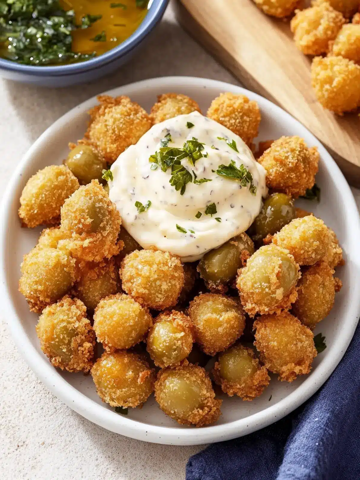 Fried Olives with Garlic Aioli: A Flavor-Packed Delight 4 Fried Olives with Garlic Aioli