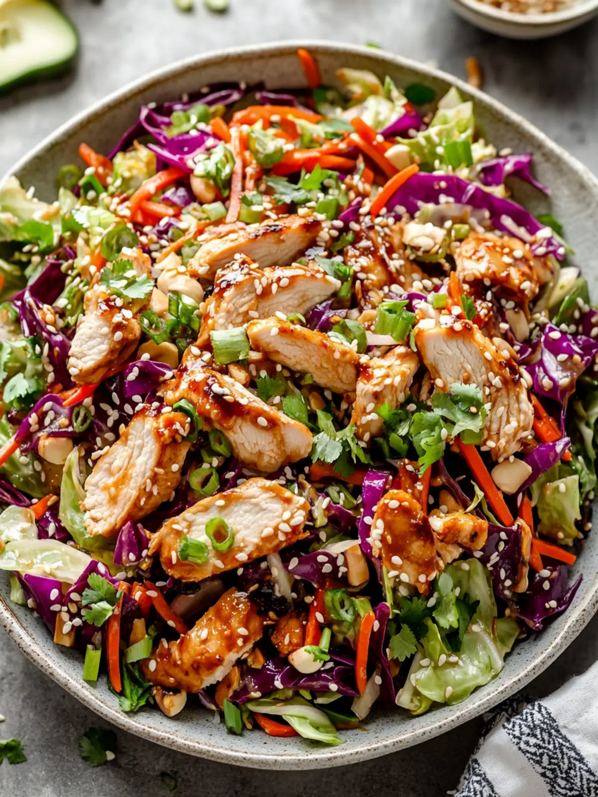 Savory Sesame Chicken Cabbage Crunch Salad to Thrill Your Tastebuds 4 Sesame Chicken Cabbage Crunch Salad