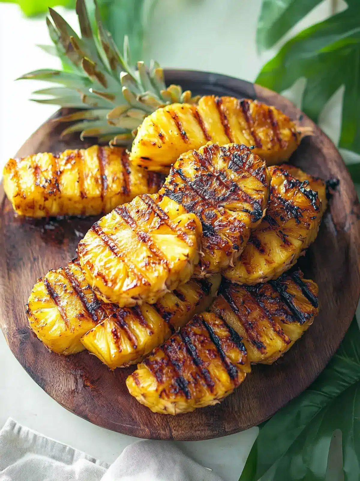 Grilled Pineapple Heaven: Sweet Cinnamon Bliss in Minutes 4 Grilled Pineapple
