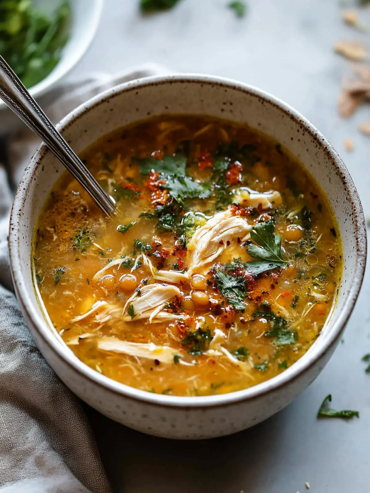 Golden Chicken and Lentil Soup: Comfort in Every Spoonful 4 Golden Chicken and Lentil Soup