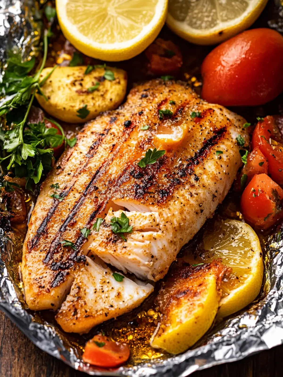 Grilled Tilapia Skillet with Sweet Corn and Cajun Spice 5 Grilled Tilapia