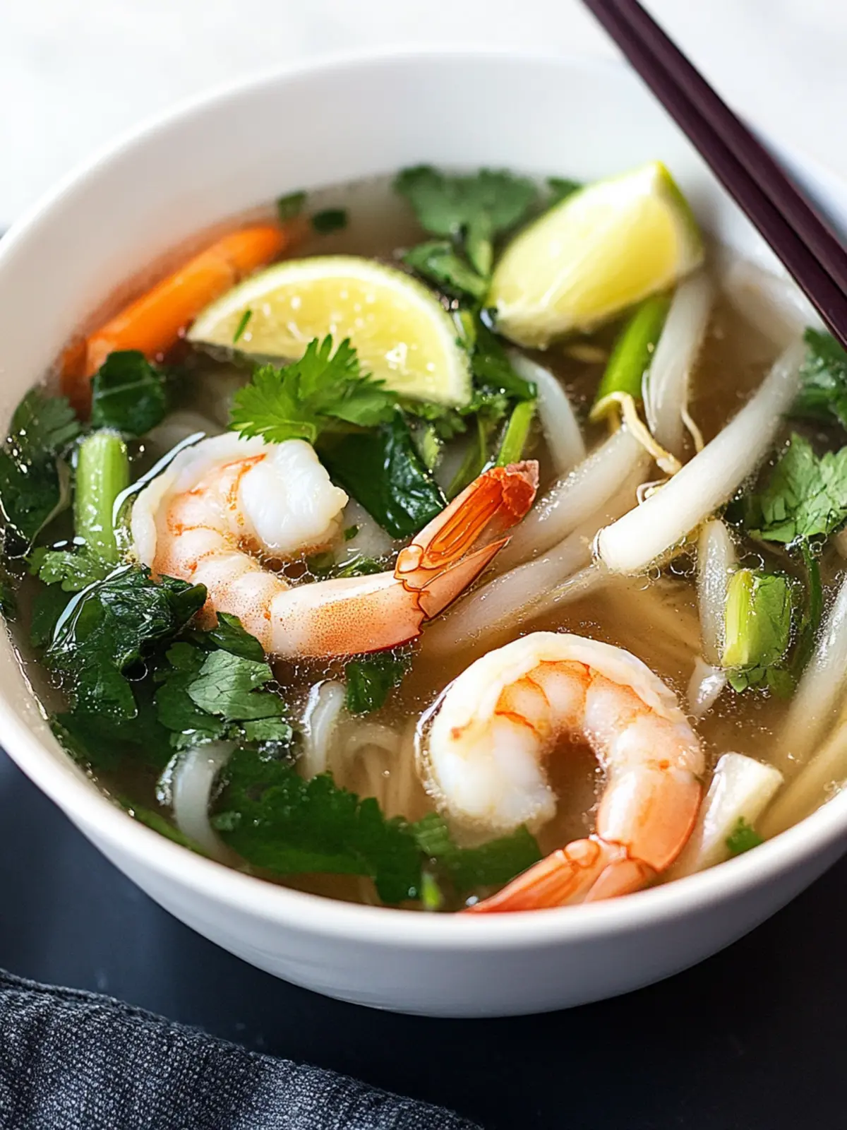 30-Minute Shrimp Pho: Comforting Bowl of Homemade Goodness 4 Shrimp Pho