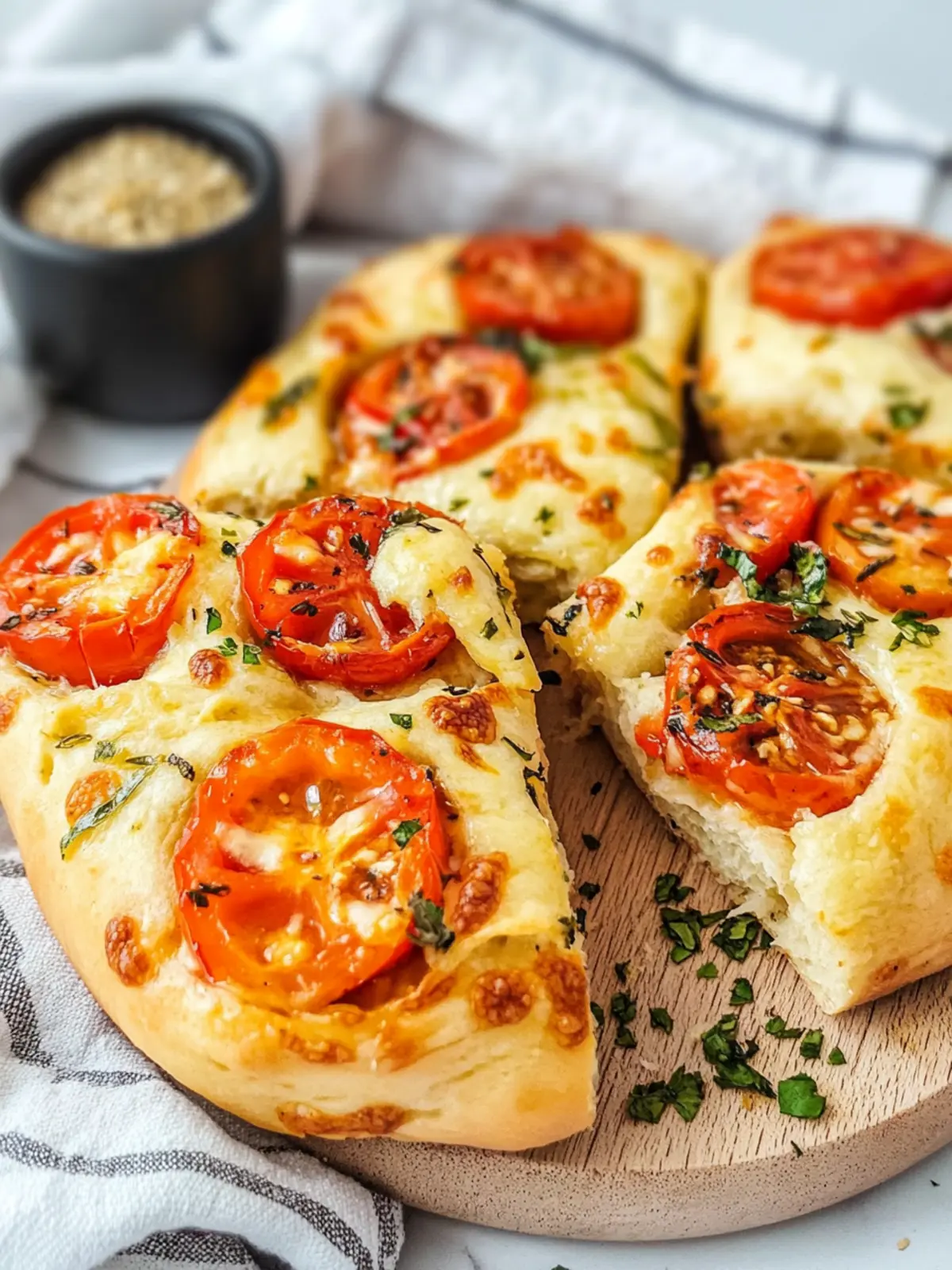 Cheesy Tomato Focaccia Rolls for Irresistible Comfort Food 4 Cheesy Tomato Focaccia Rolls