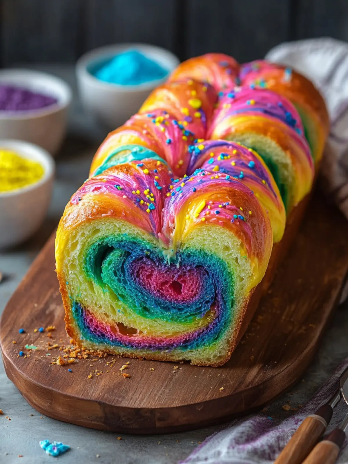 Whip Up Colorful Swirl Bread That Brightens Any Meal 4 Colorful Swirl Bread