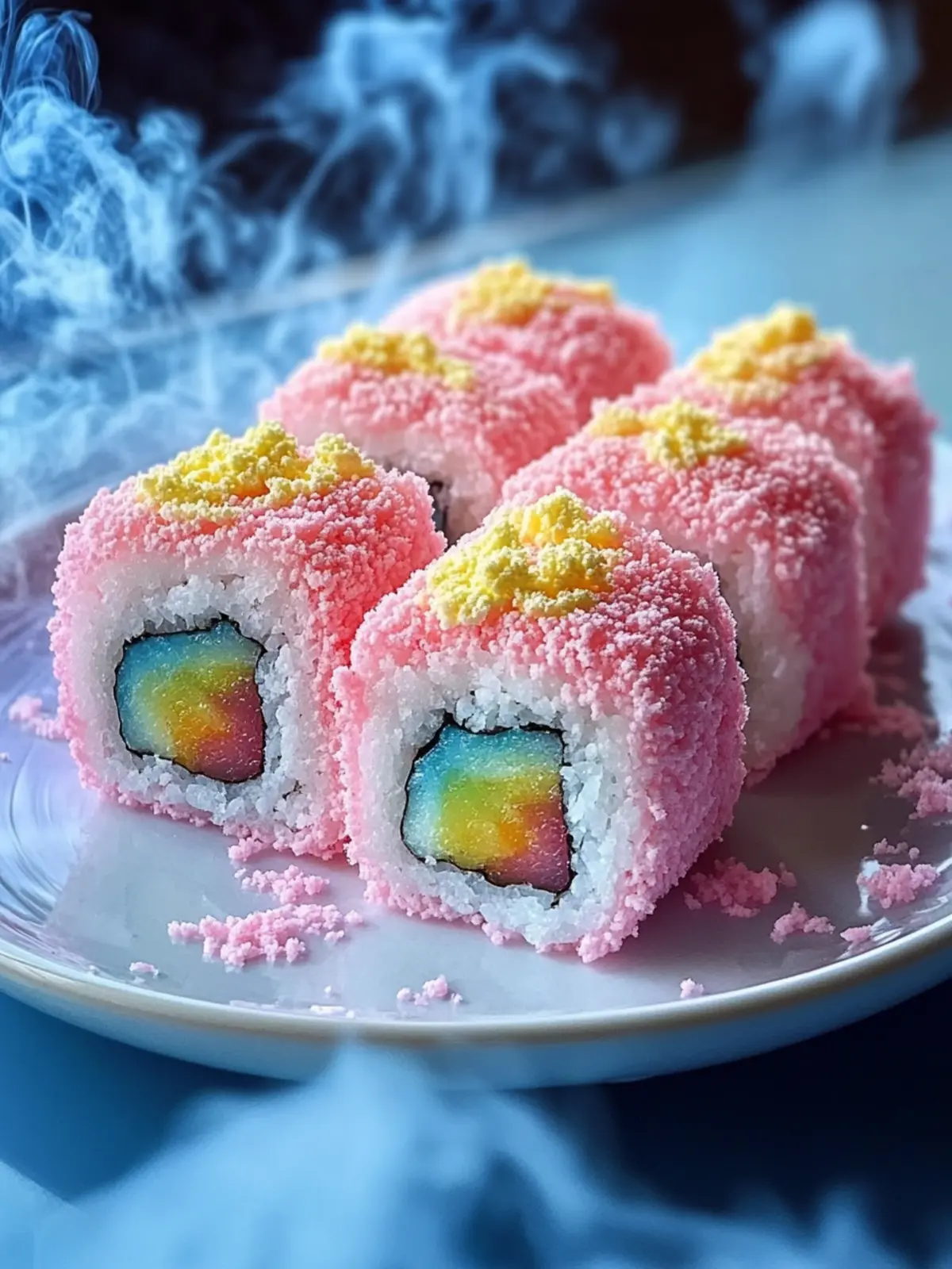 Delicious Cotton Candy Sushi Rolls - A Fun No-Bake Dessert! 2 Cotton Candy Sushi