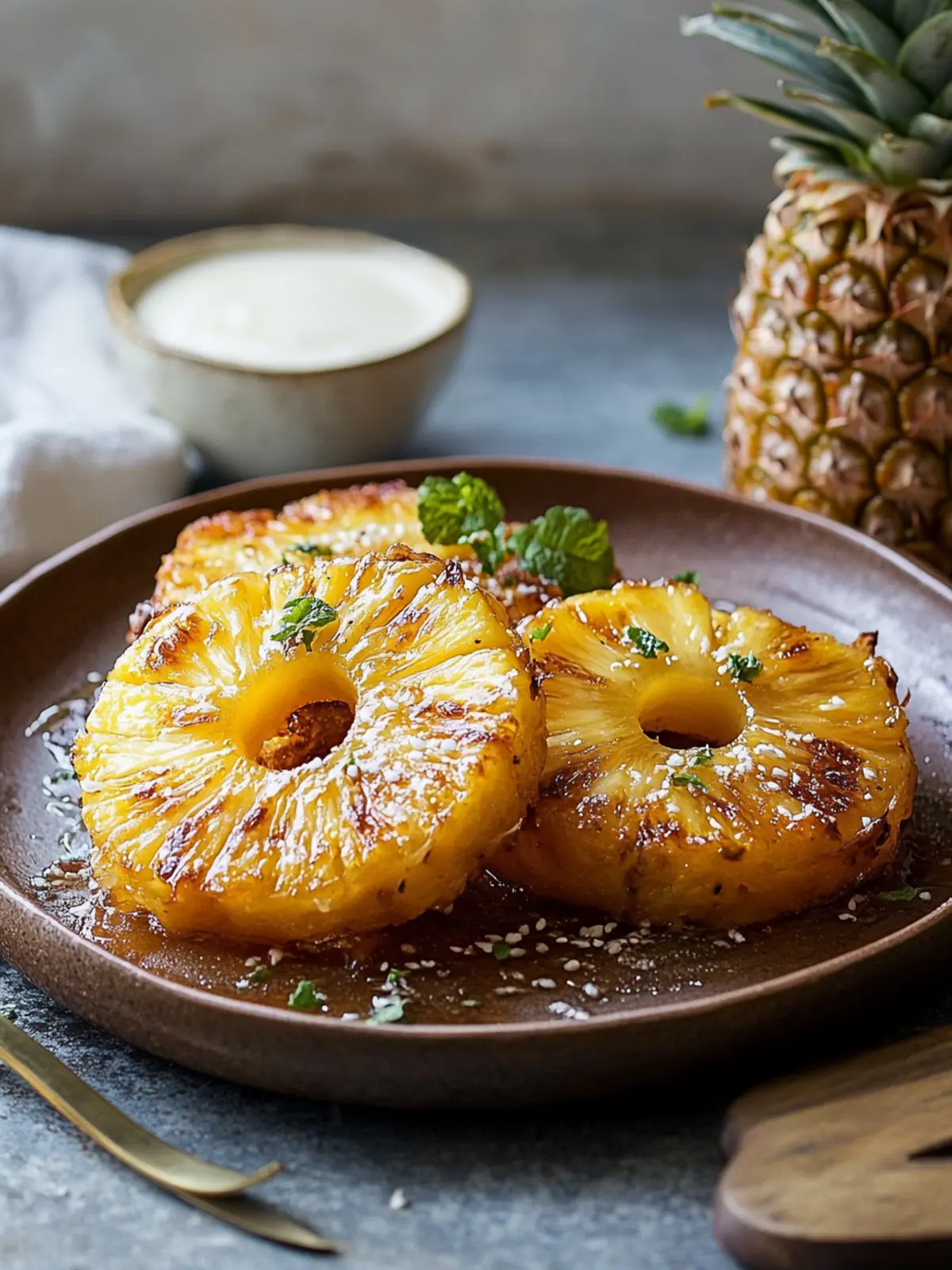 Rum Soaked Fried Pineapple: A Quick Tropical Delight! 3 Rum Soaked Fried Pineapple