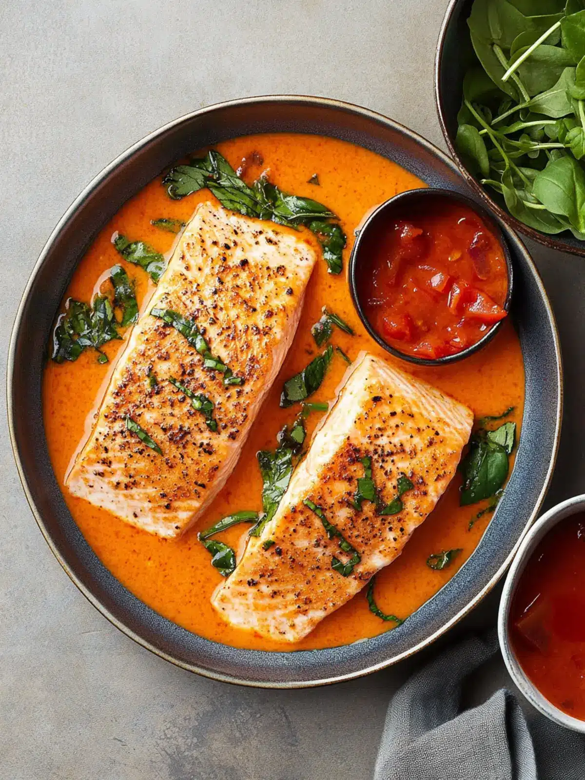 Crispy Salmon with Roasted Red Pepper Sauce You’ll Crave 5 Crispy Salmon with Roasted Red Pepper Sauce