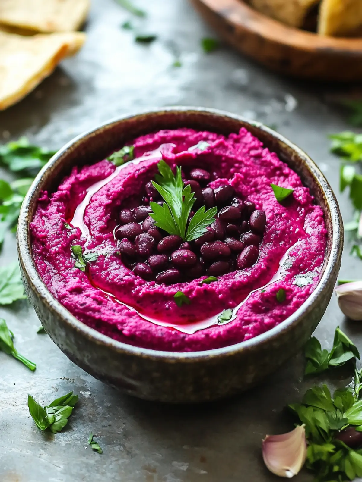 Vibrant Beet Black Bean Dip for Healthy Vegan Snacking 3 Beet Black Bean Dip