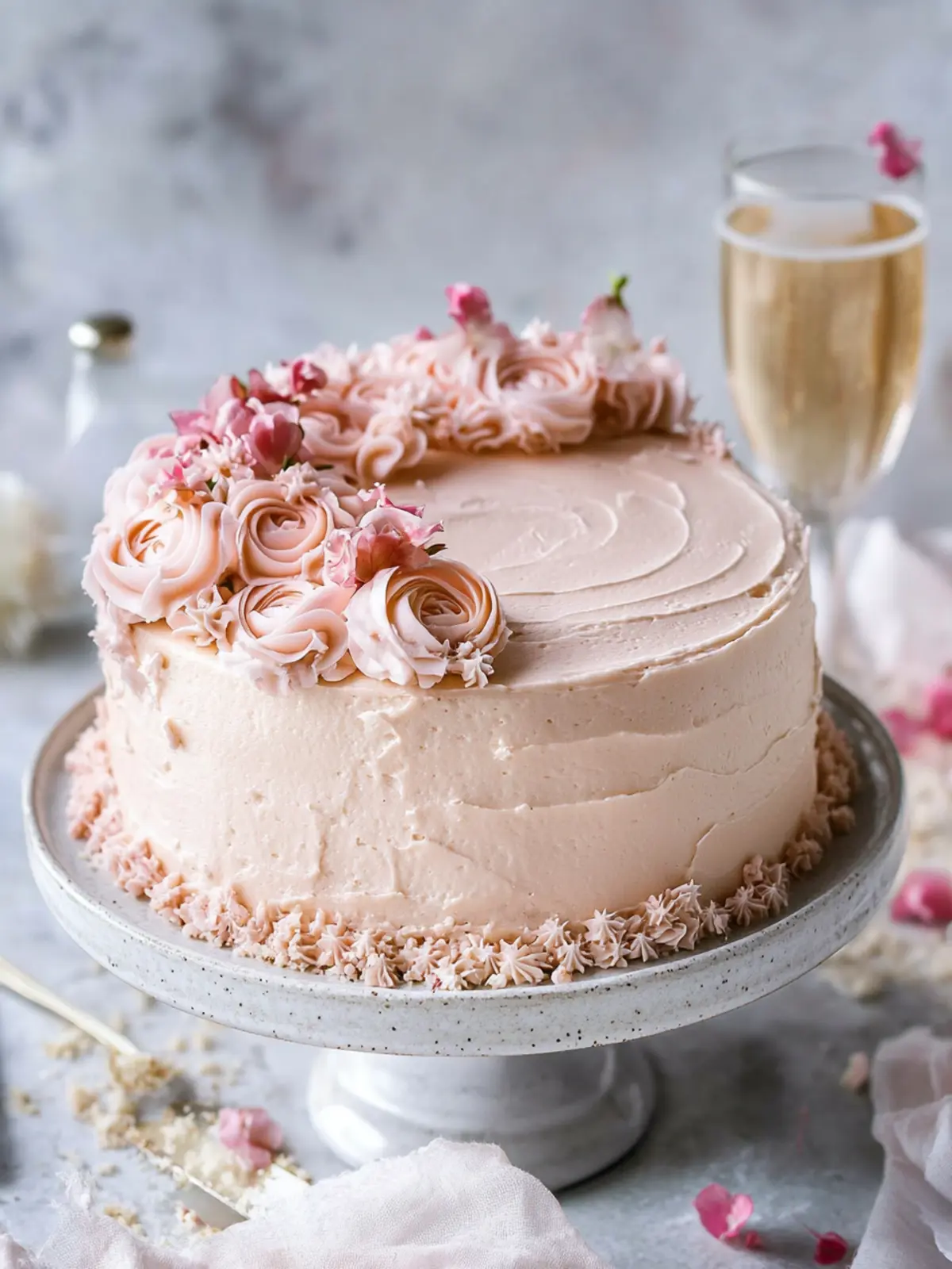 Decadent Pink Champagne Cake for Your Next Celebration 2 Pink Champagne Cake
