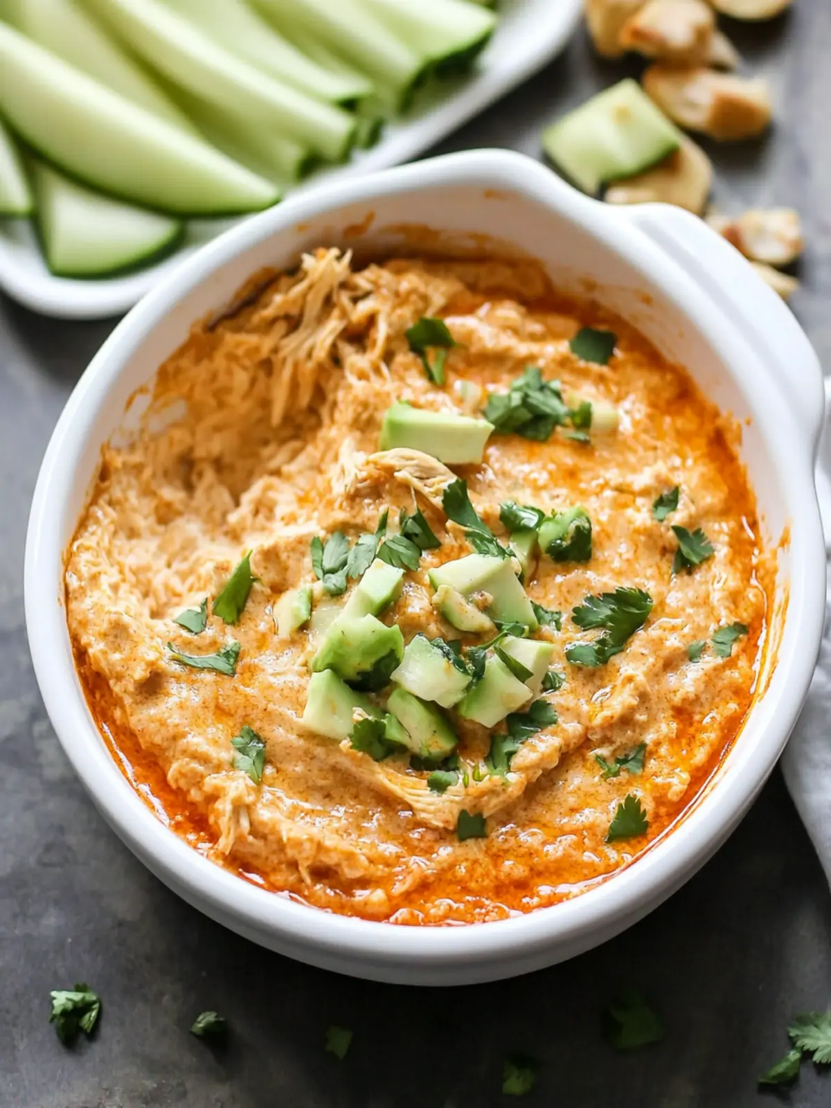 Dairy-Free Healthy Buffalo Chicken Dip You’ll Crave! 4 Dairy-Free Healthy Buffalo Chicken Dip