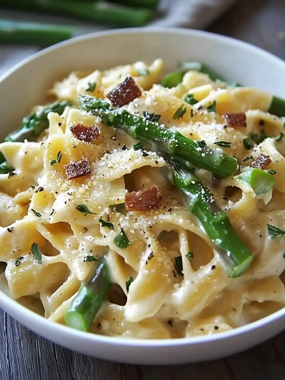 Creamy Pasta with Asparagus for a Quick, Delicious Dinner 4 Creamy Pasta with Asparagus