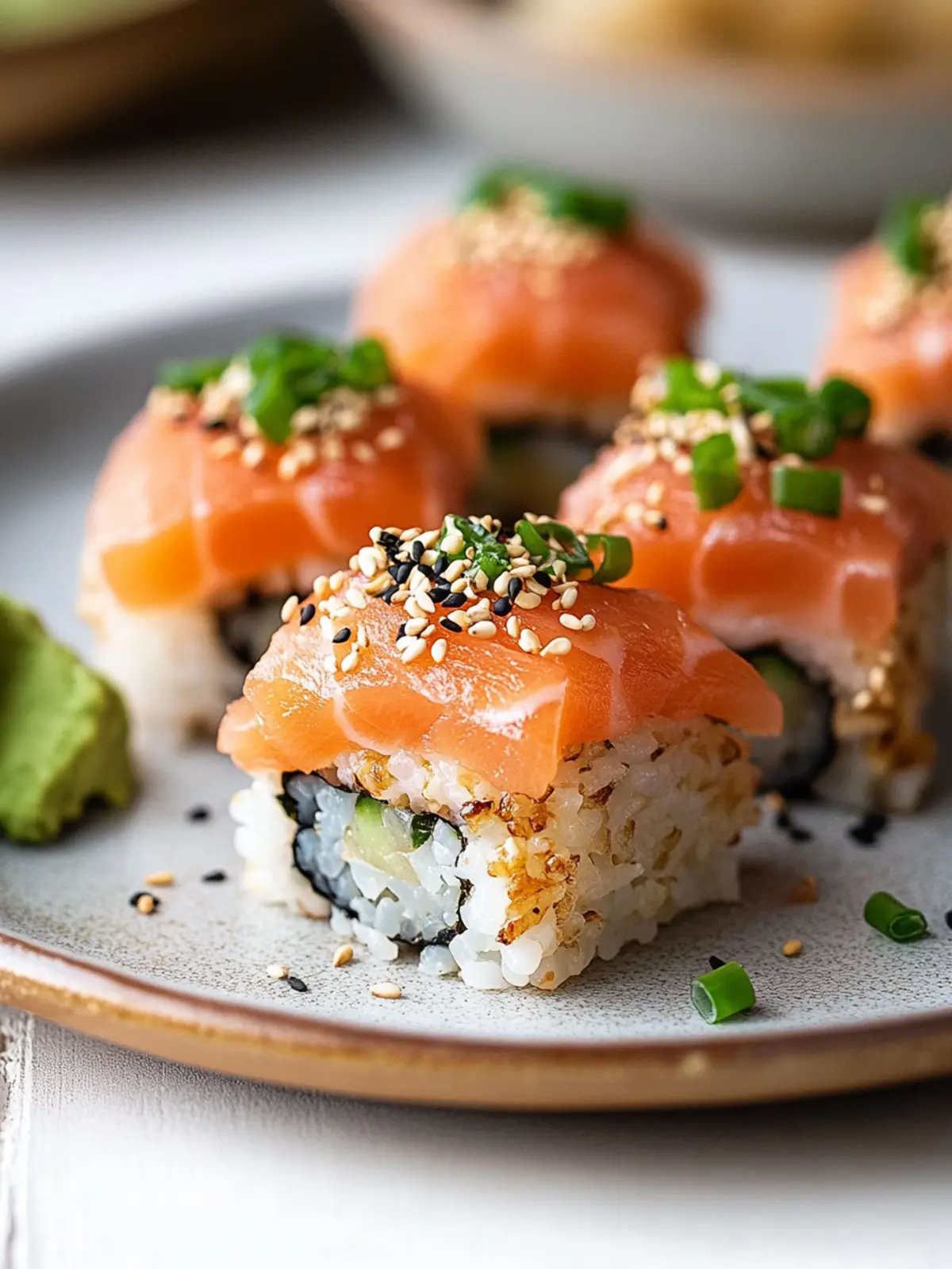 Crispy Rice Sushi with Smoked Salmon: Your New Favorite Treat 2 Crispy Rice Sushi with Smoked Salmon