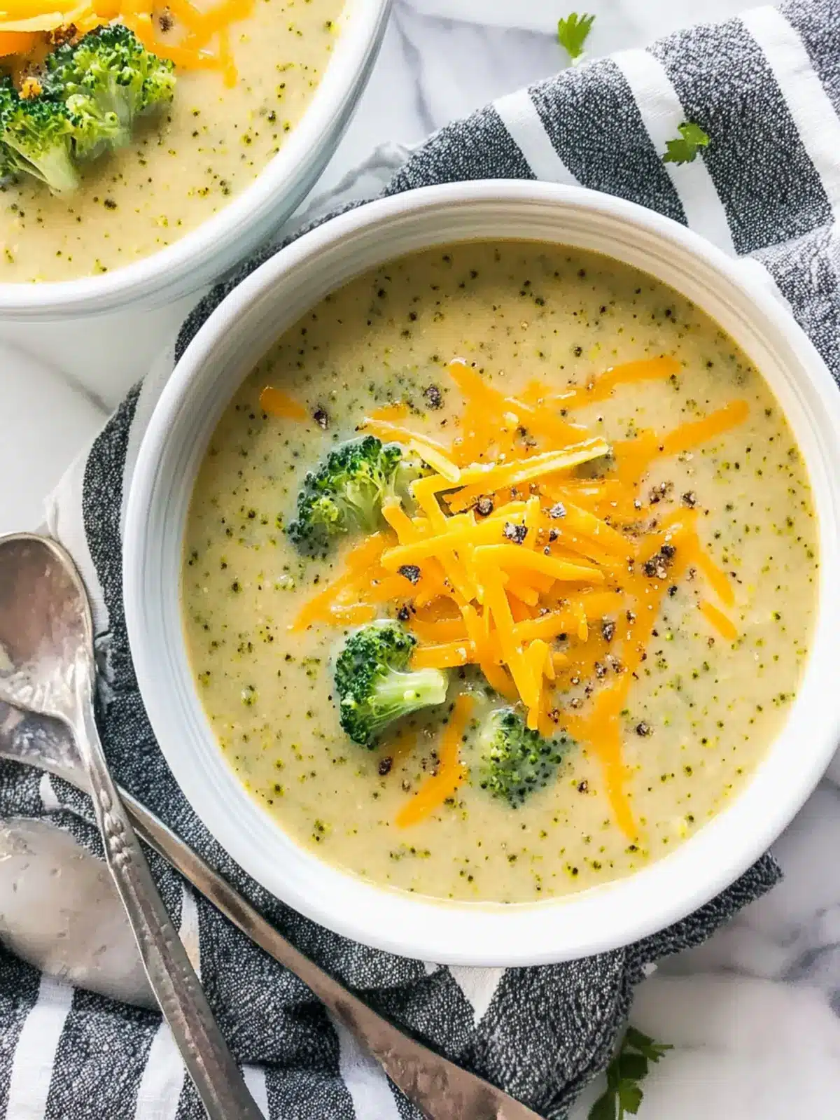 Skinny Broccoli Cheddar Soup that Melts Hearts and Pounds 4 Skinny Broccoli Cheddar Soup