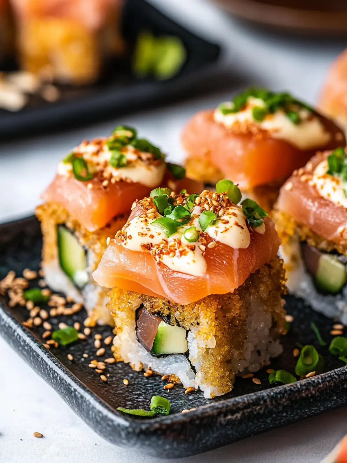 Crispy Rice Sushi with Smoked Salmon: Your New Favorite Treat 3 Crispy Rice Sushi with Smoked Salmon