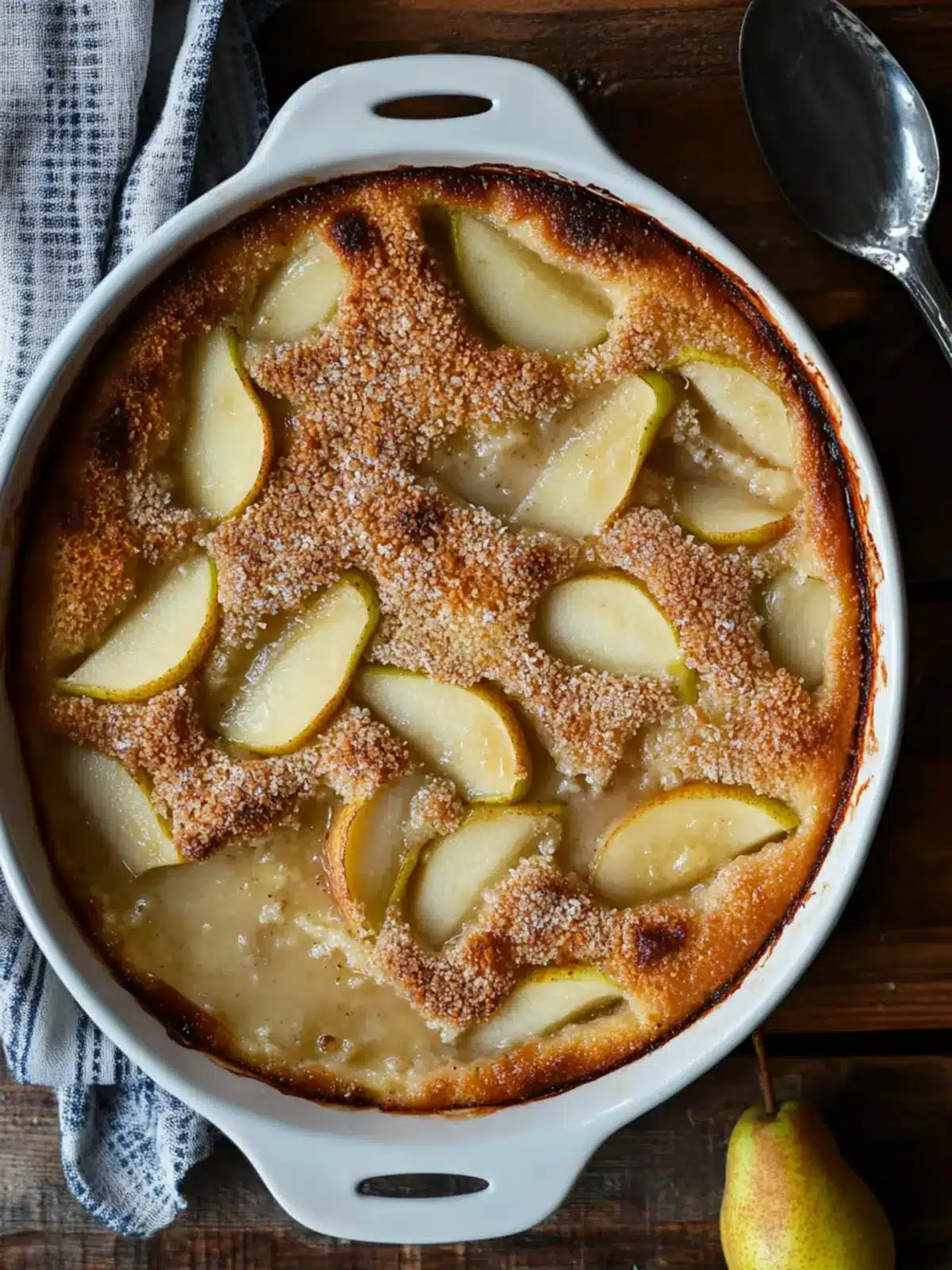 Decadent French Almond Pear Gratin for Cozy Evenings 2 French Almond Pear Gratin