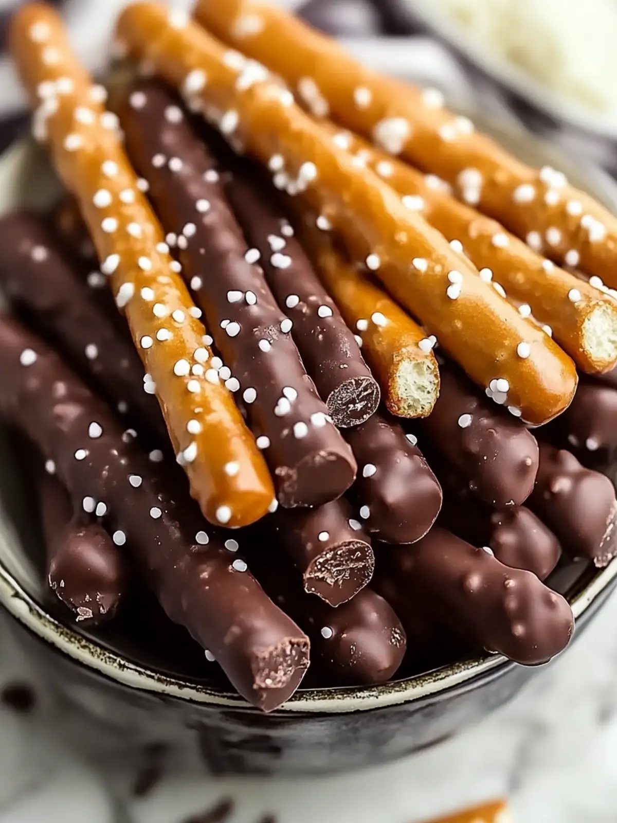 Irresistible Chocolate Dipped Pretzel Rods: Quick & Customizable 5 Chocolate Dipped Pretzel Rods