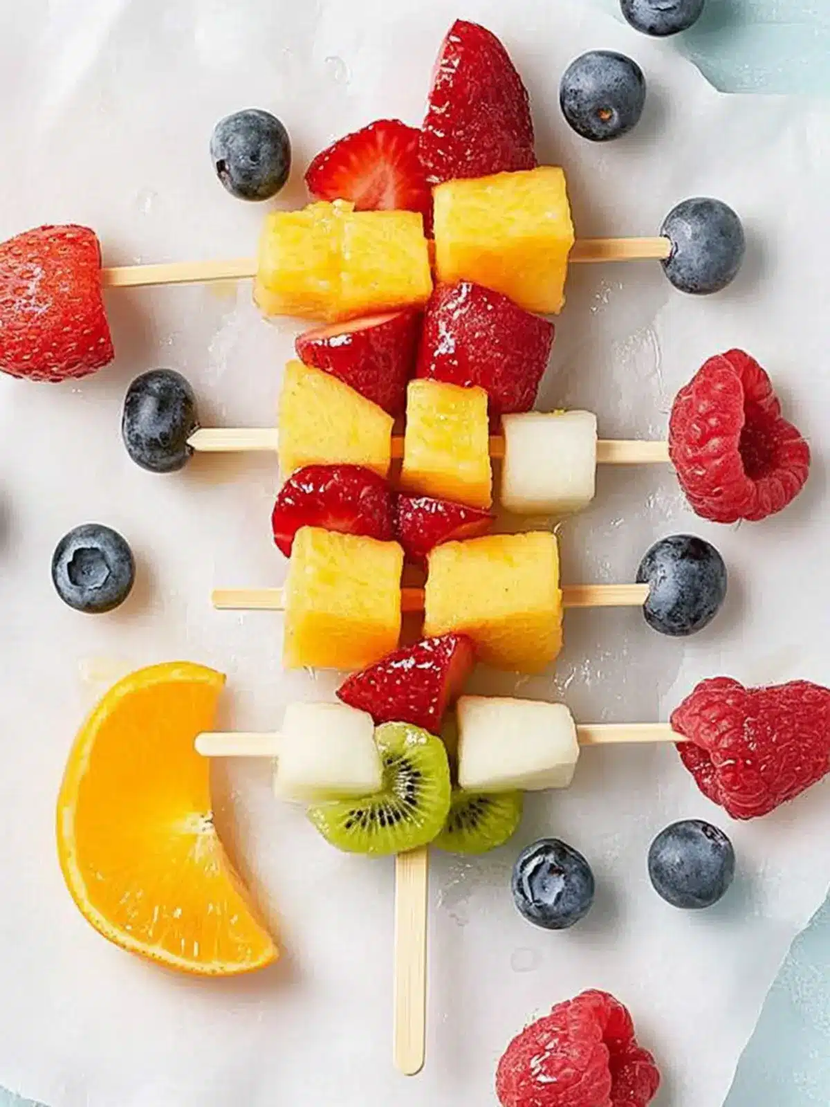 Delicious Fruit Skewers for a Colorful Summer Snack 2 Fruit Skewers