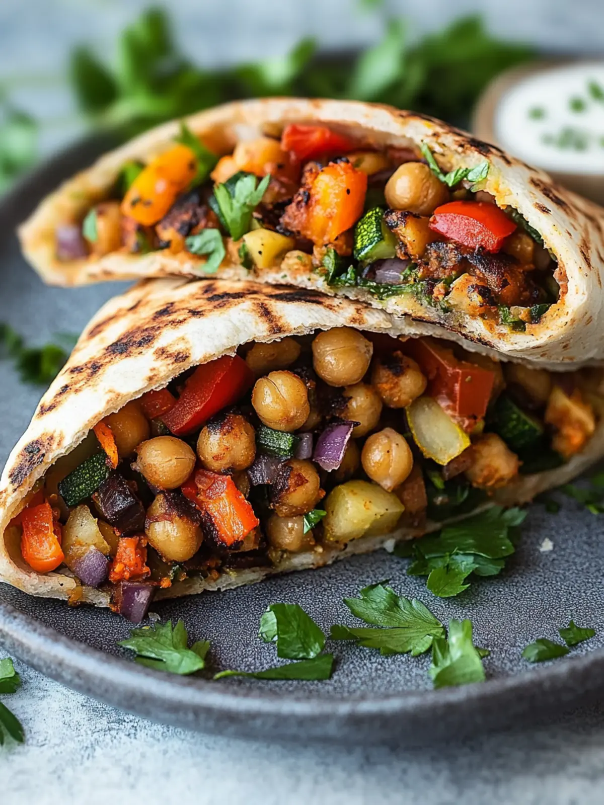 Grilled Chickpea Veggie Pita: A Flavor-Packed Delight! 3 Grilled Chickpea Veggie Pita