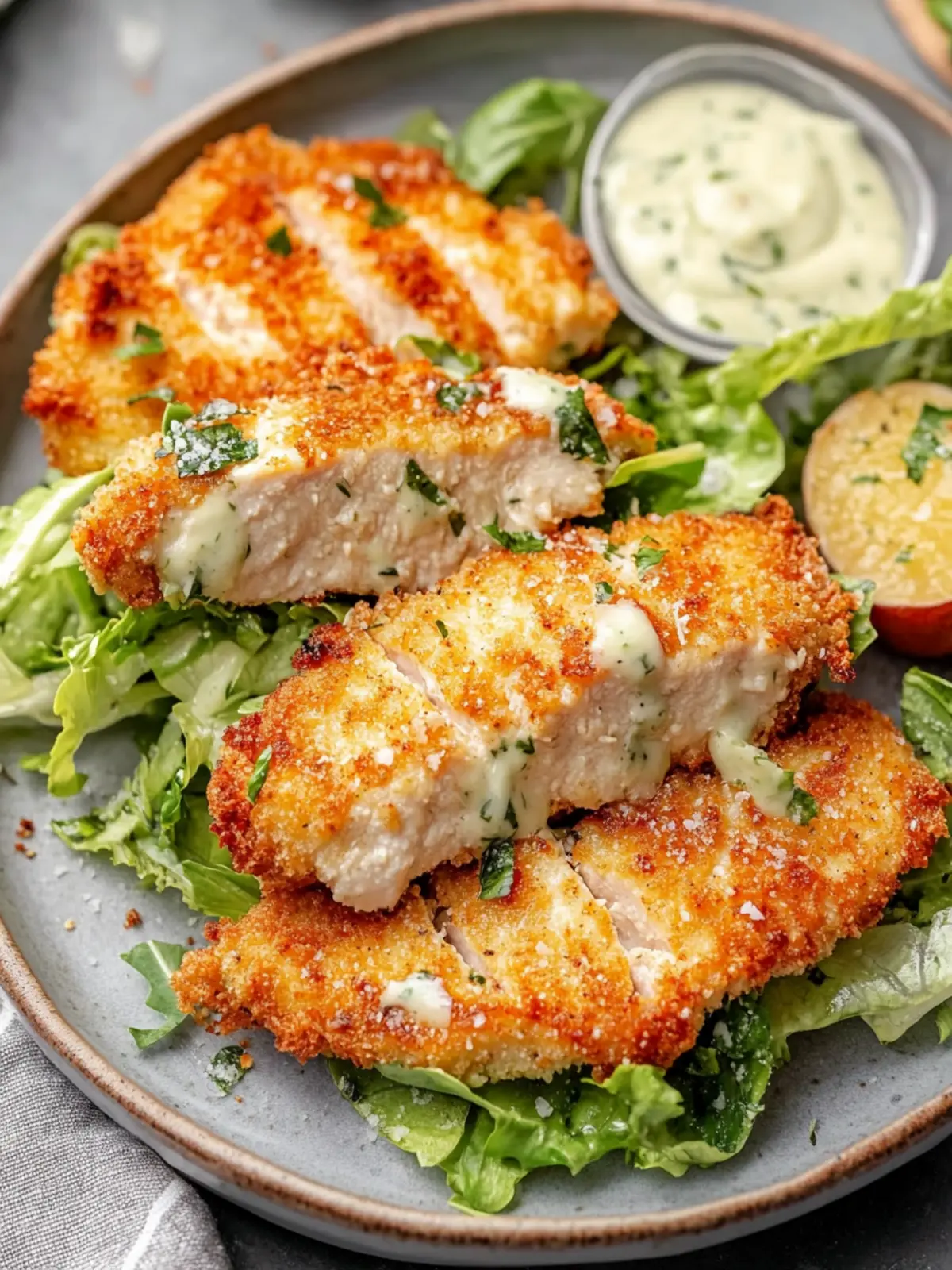 Crispy Air Fryer Chicken Caesar Cutlets for Quick Family Meals 4 Air Fryer Chicken Caesar Cutlets