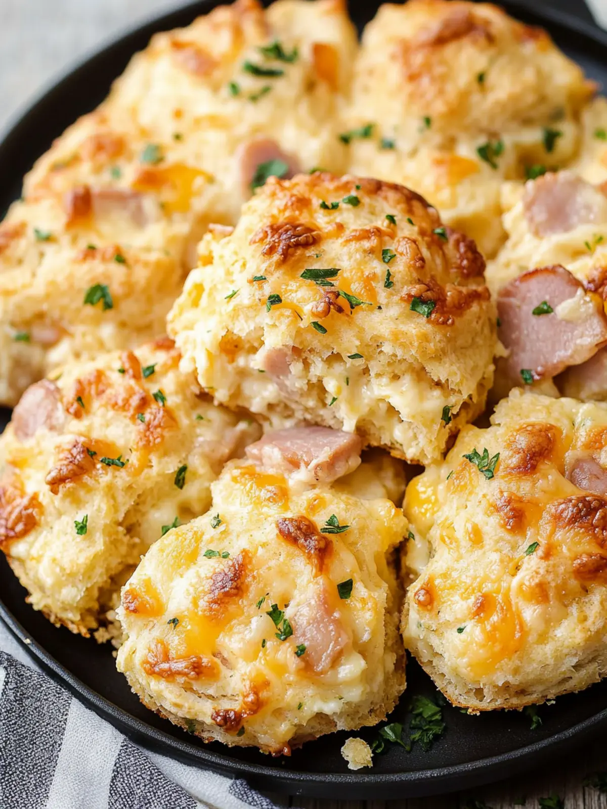 Ultimate Ham & Cheese Butter Swim Biscuits for Cozy Mornings 4 Ham & Cheese Butter Swim Biscuits