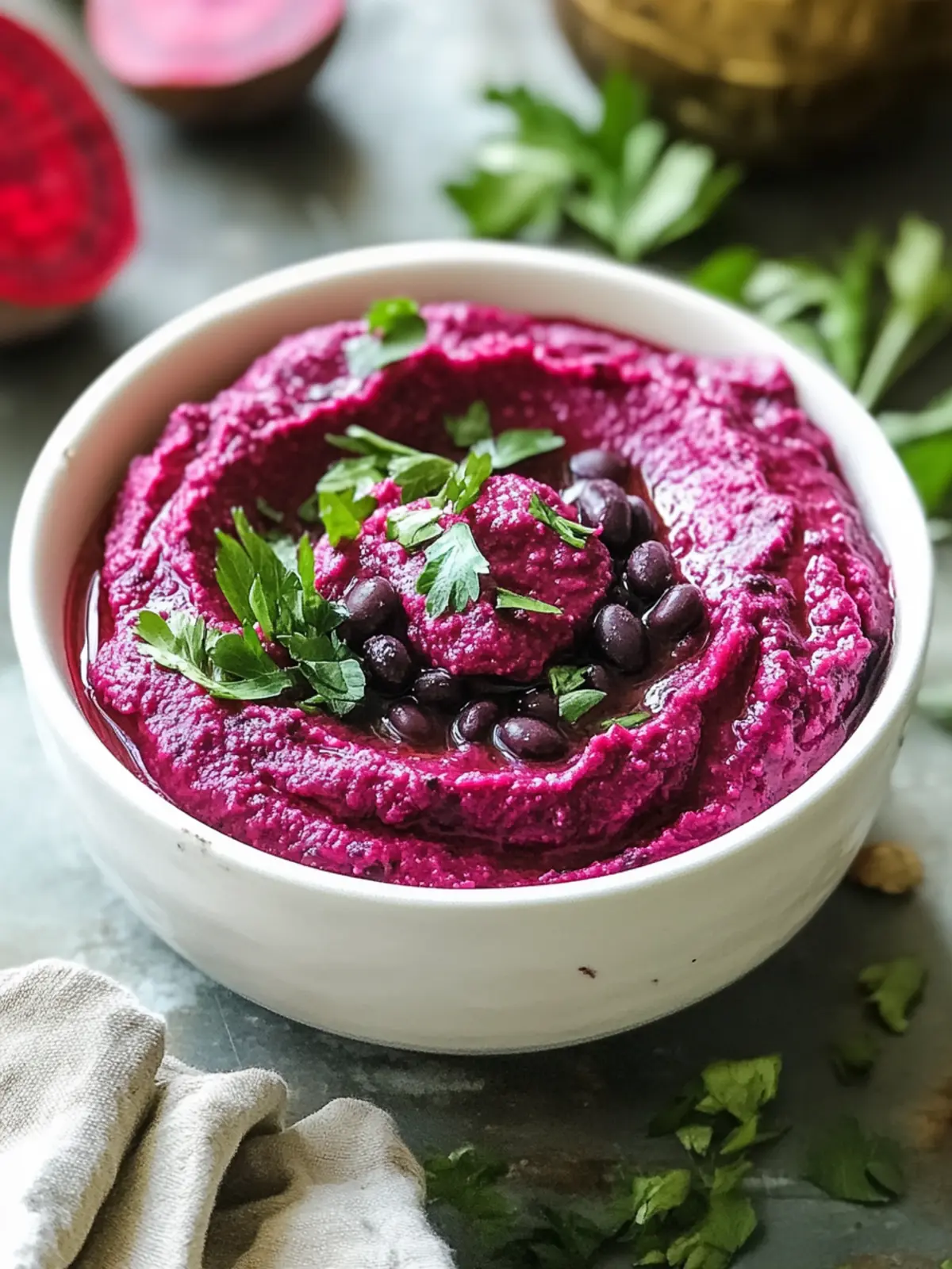 Vibrant Beet Black Bean Dip for Healthy Vegan Snacking 2 Beet Black Bean Dip