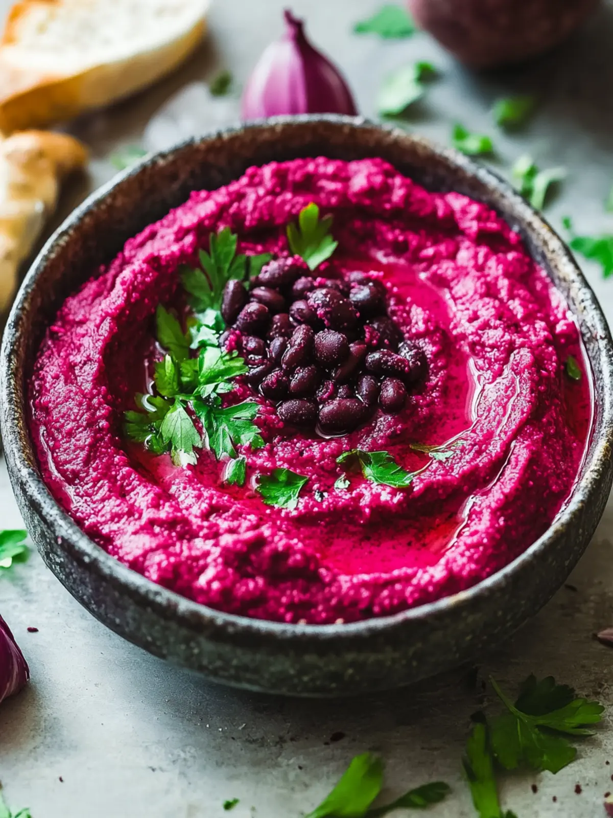 Vibrant Beet Black Bean Dip for Healthy Vegan Snacking 4 Beet Black Bean Dip