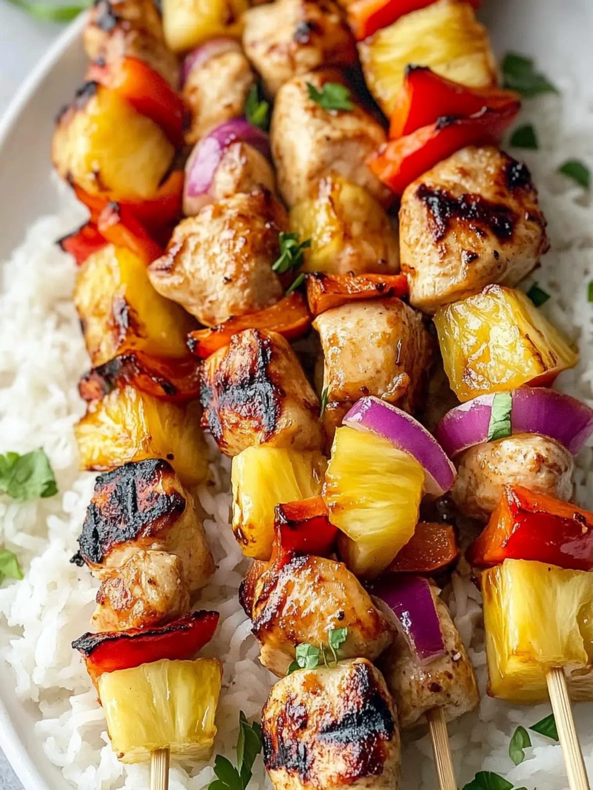Irresistibly Juicy Baked Pineapple Chicken Kabobs Recipe 2 Baked Pineapple Chicken Kabobs