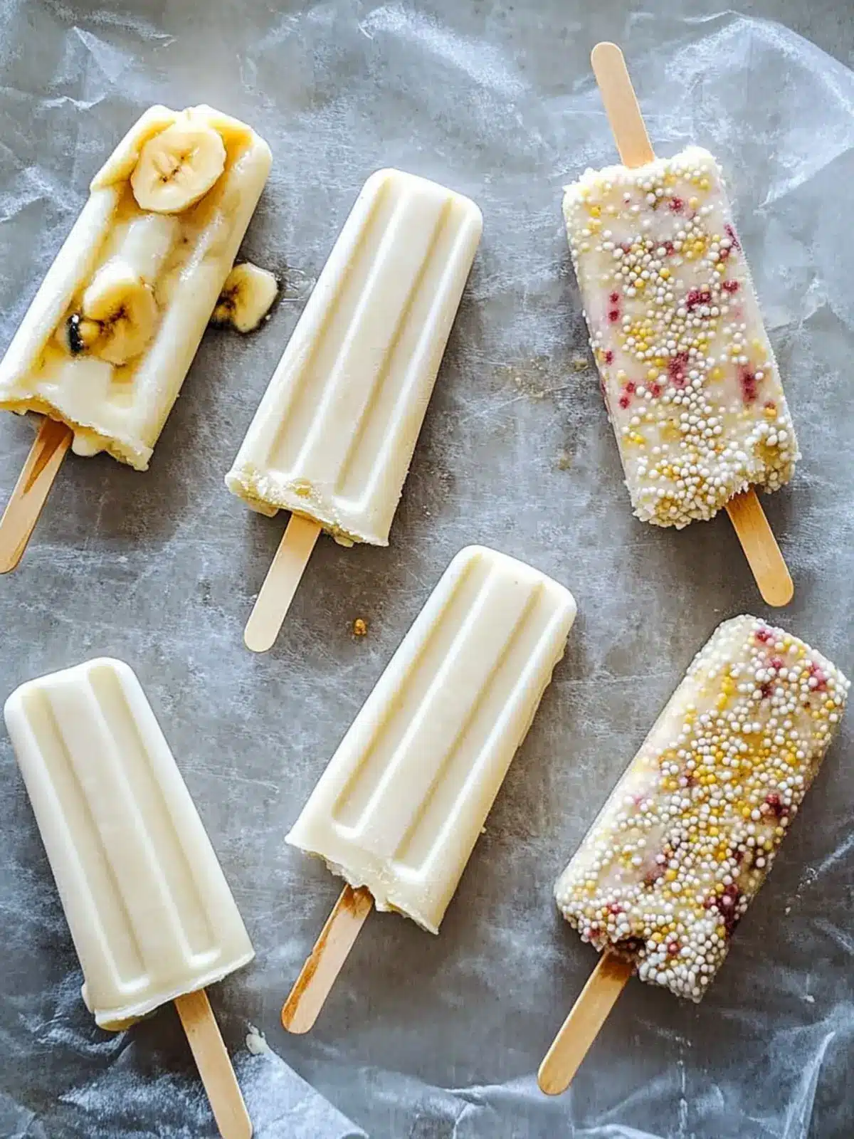 Frozen Banana Yogurt Pops That Kids Will Love and Devour 4 Frozen Banana Yogurt Pops