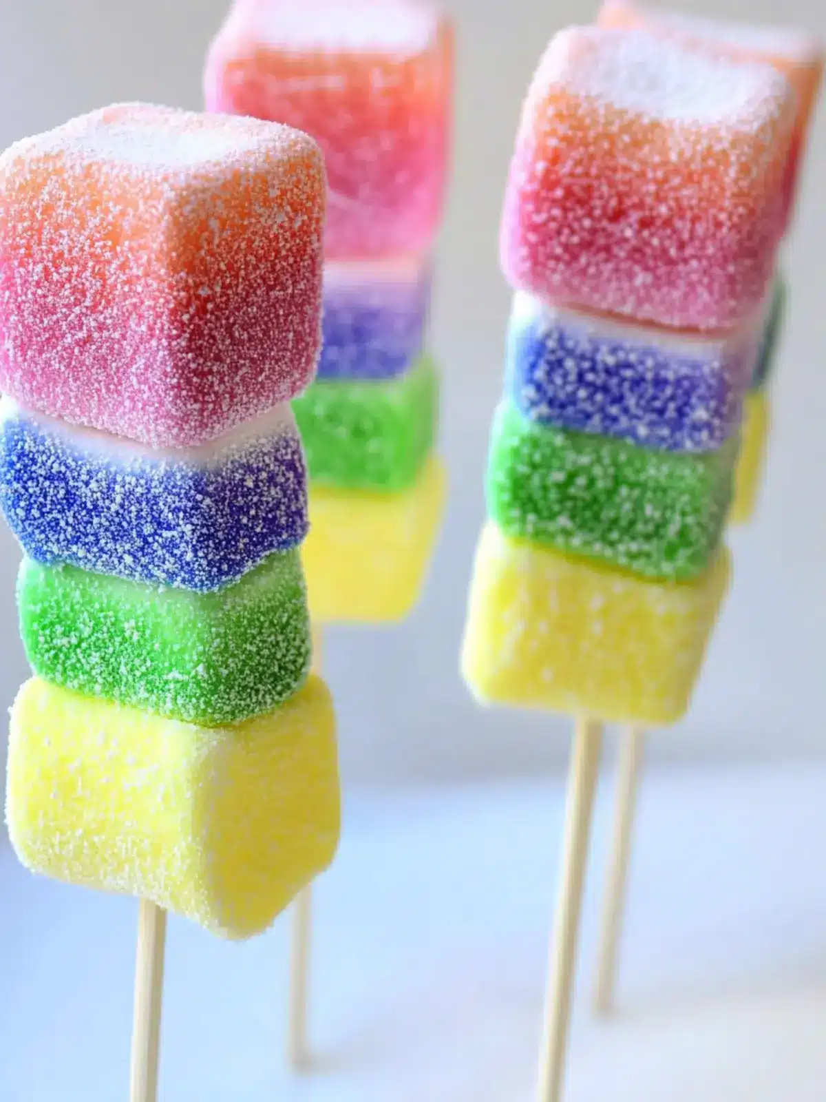 Delightful Rainbow Marshmallow Kabobs for Sweet Fun 4 Rainbow Marshmallow Kabobs