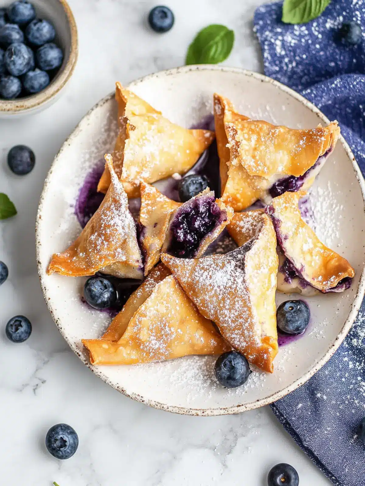 Air Fryer Blueberry Cheesecake Wontons That Wow Your Taste Buds 3 Air Fryer Blueberry Cheesecake Wontons
