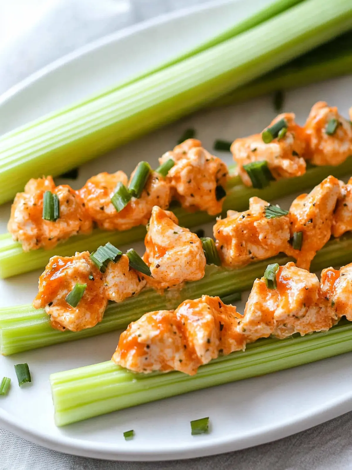 Buffalo Chicken Celery Sticks: Quick, Healthy Crunchy Bliss 2 Buffalo Chicken Celery Sticks