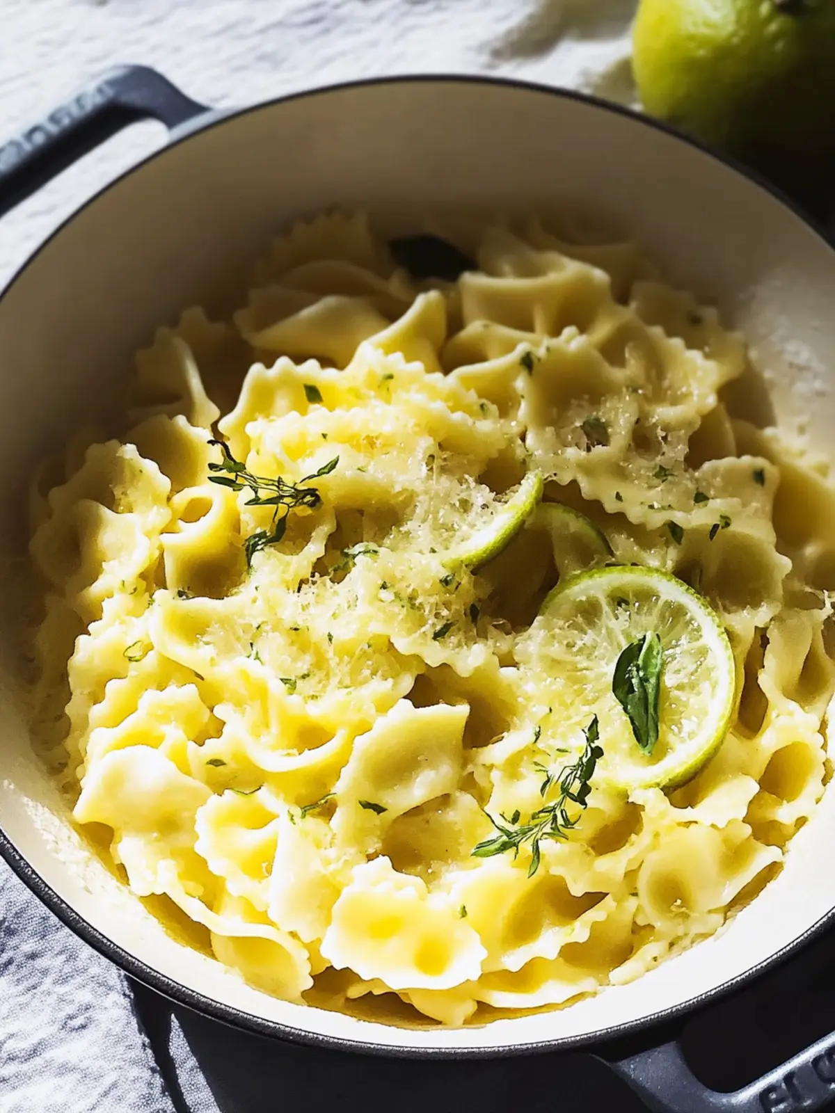 Mafaldine Pasta Limone: A Creamy Garlic Delight to Savor 4 Mafaldine Pasta Limone