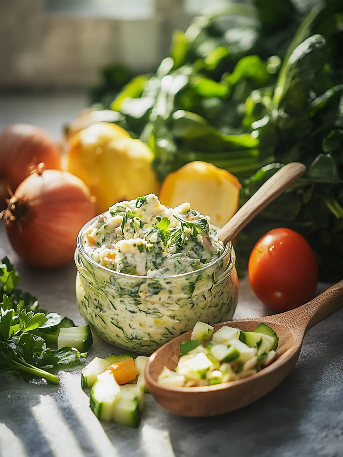 Creamy Garden Vegetable Spread That's Fresh and Flavorful 2 Garden Vegetable Spread