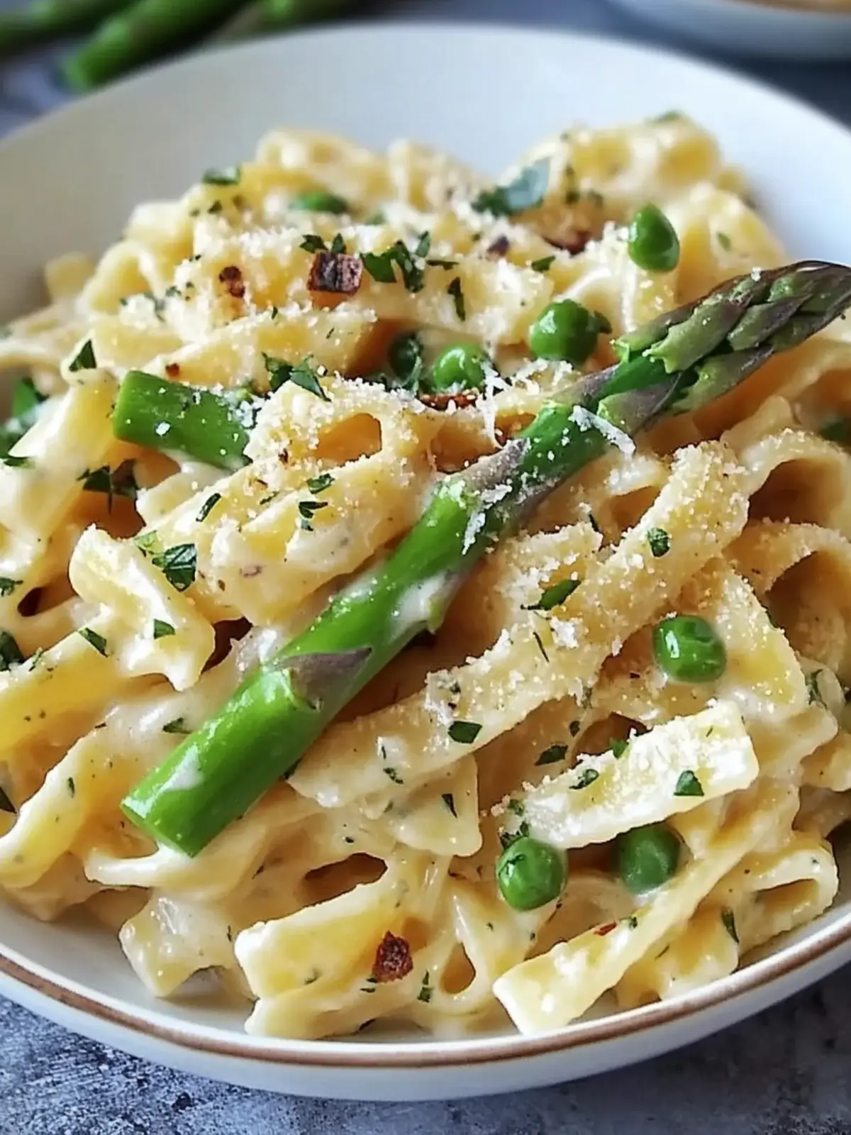Creamy Pasta with Asparagus for a Quick, Delicious Dinner 5 Creamy Pasta with Asparagus