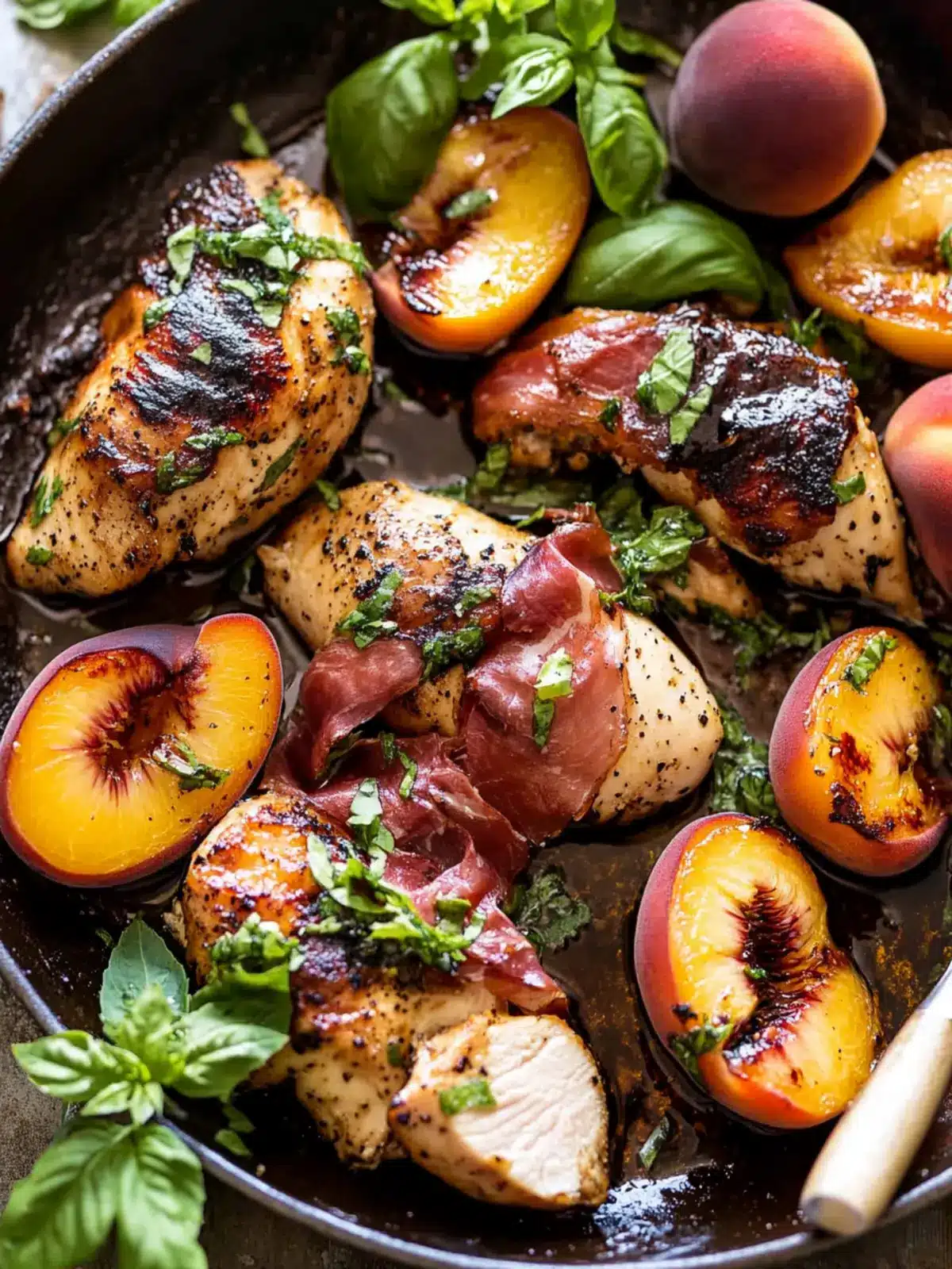 Savory Prosciutto Balsamic Peach Chicken for Flavor Lovers 3 Prosciutto Balsamic Peach Chicken