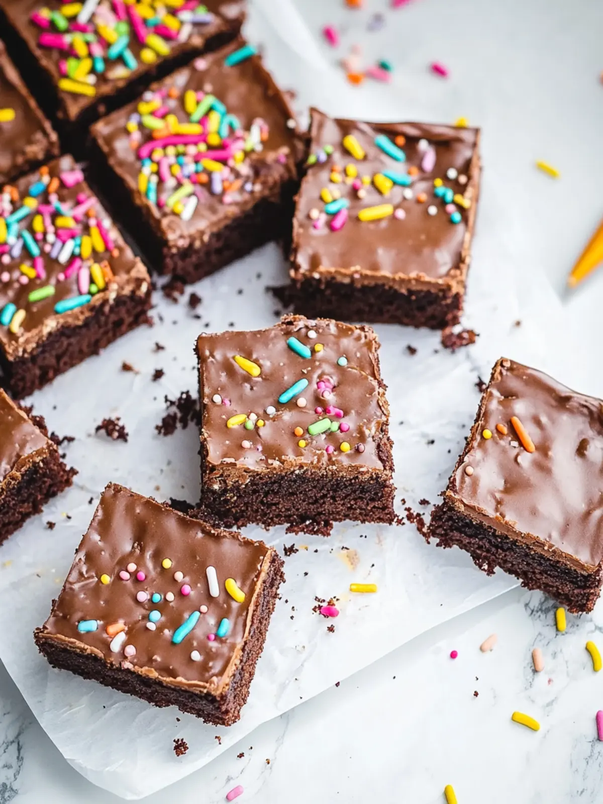 Satisfy Your Sweet Tooth with Brownie Birthday Cake Bars 4 Brownie Birthday Cake Bars