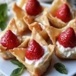 Strawberry Cheesecake Stuffed Wonton Bites You’ll Crave! 9 Strawberry Cheesecake Stuffed Wonton Bites