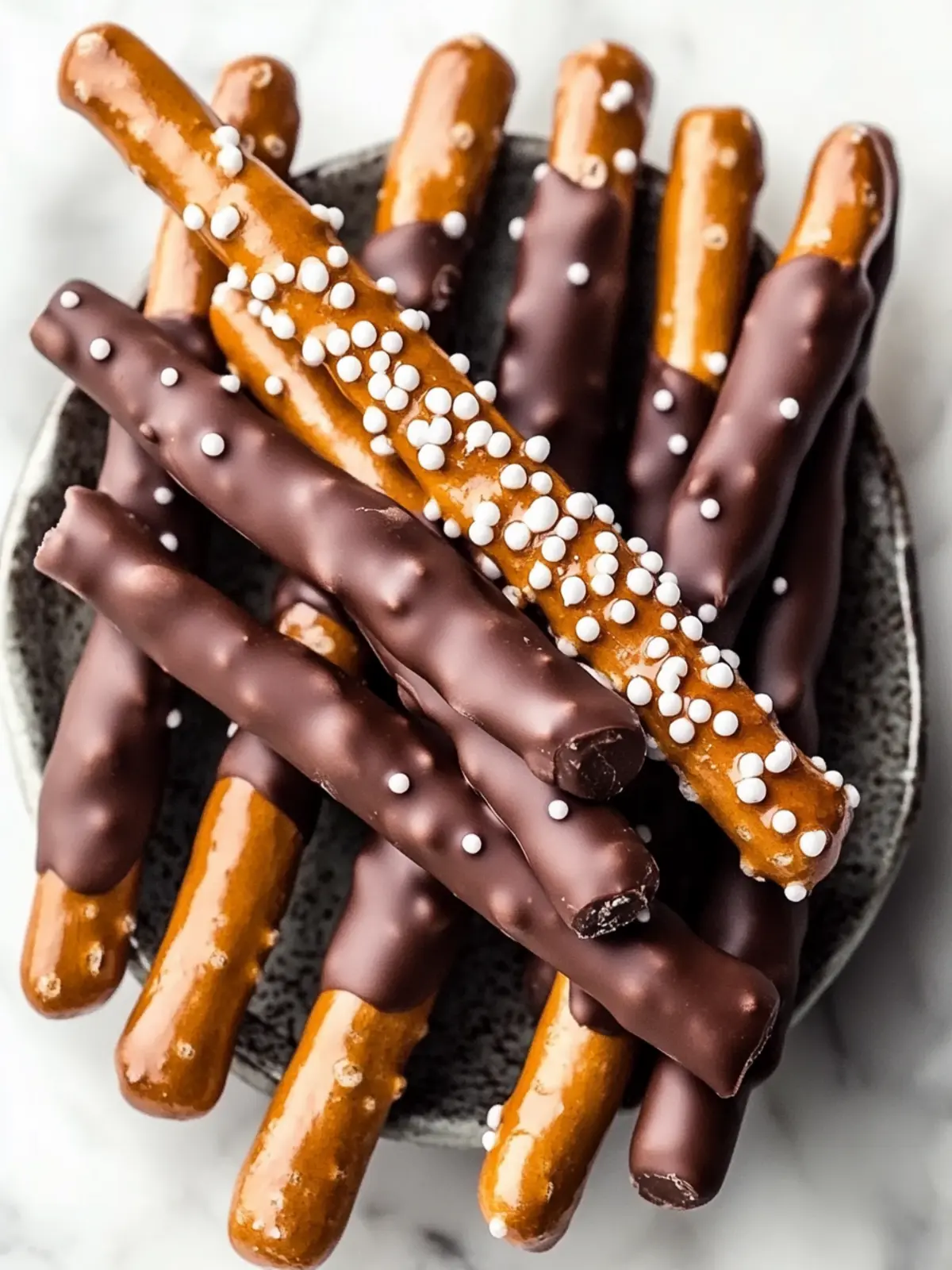 Irresistible Chocolate Dipped Pretzel Rods: Quick & Customizable 3 Chocolate Dipped Pretzel Rods