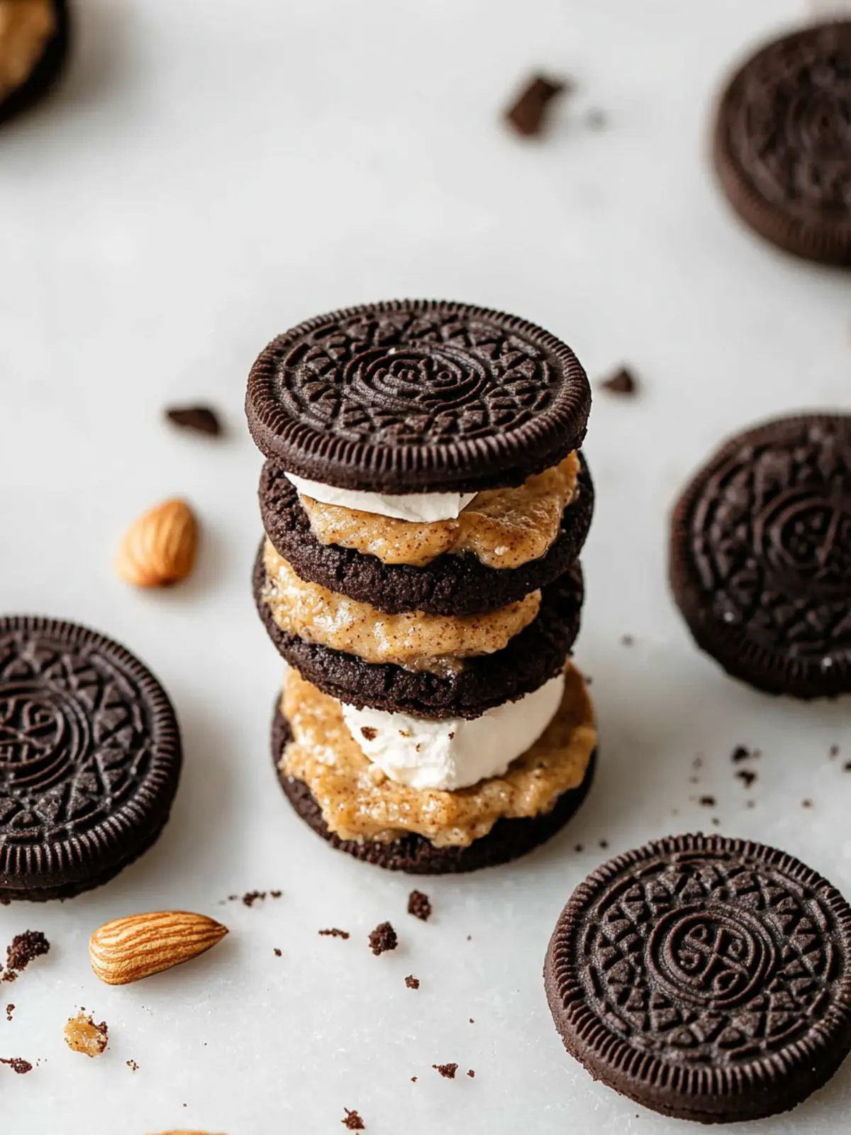 Ultimate Oreo Cookies with Almond Butter You'll Crave 4 Oreo Cookies with Almond Butter