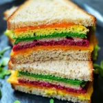 Delicious Rainbow Sandwich for a Healthy Twist on Lunch 7 Rainbow Sandwich