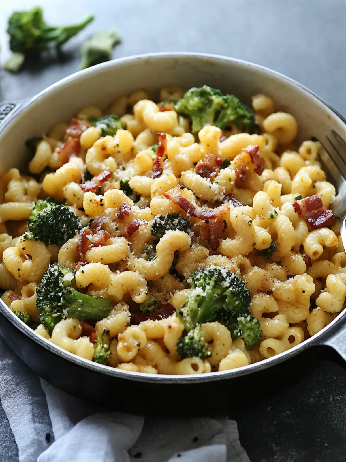 Cavatappi with Bacon and Roasted Broccoli for Cozy Nights 3 Cavatappi with Bacon and Roasted Broccoli