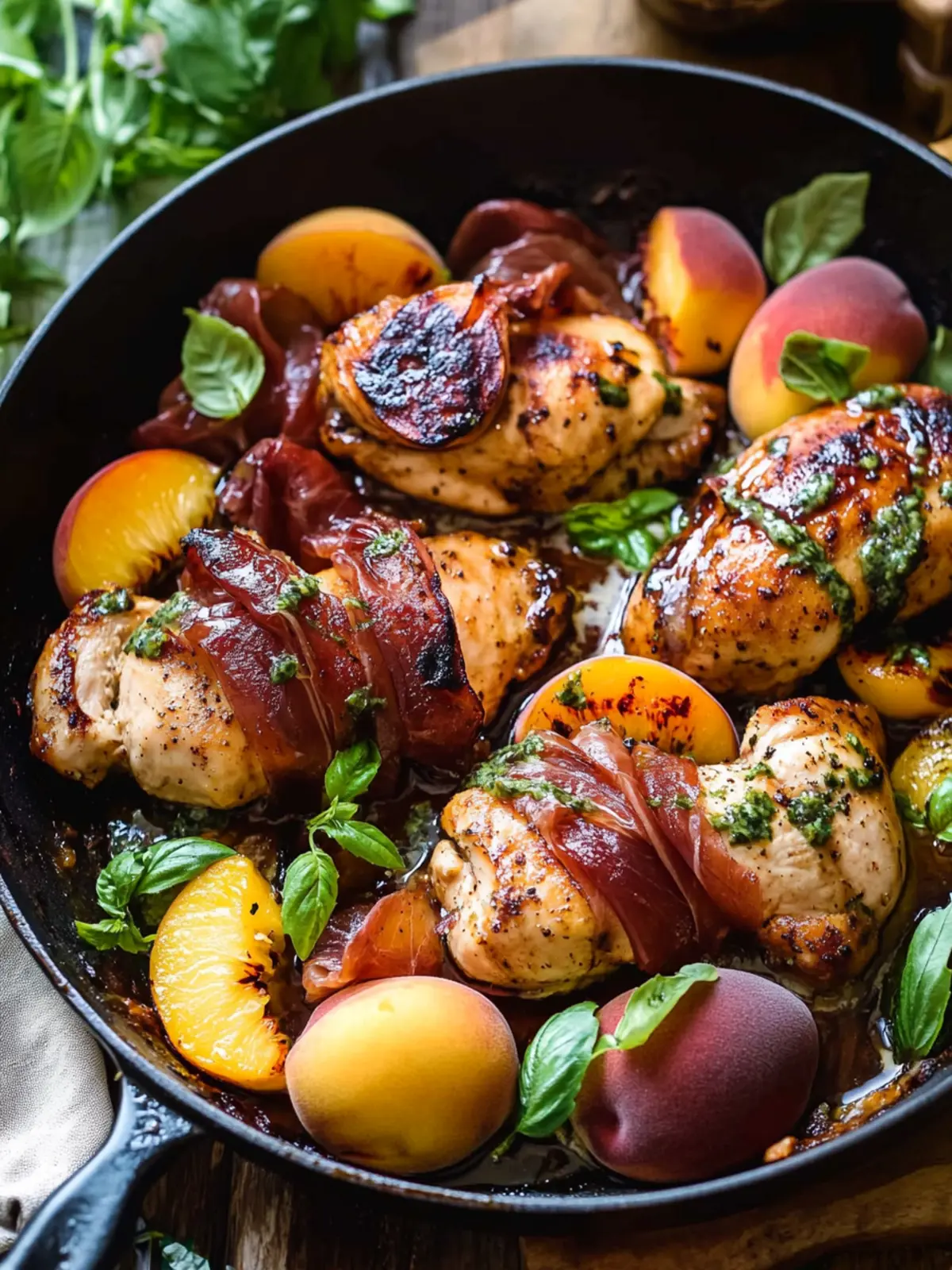 Savory Prosciutto Balsamic Peach Chicken for Flavor Lovers 2 Prosciutto Balsamic Peach Chicken