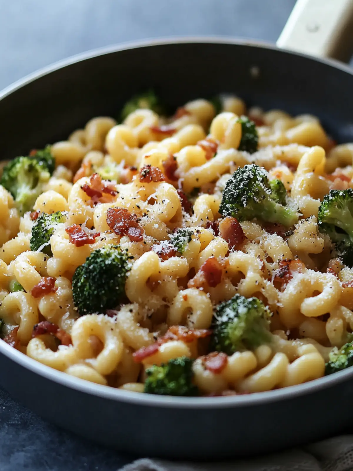 Cavatappi with Bacon and Roasted Broccoli for Cozy Nights 2 Cavatappi with Bacon and Roasted Broccoli