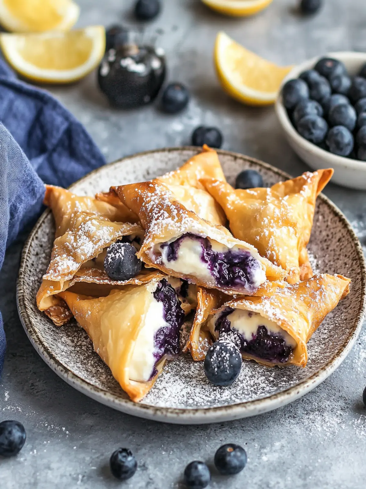 Air Fryer Blueberry Cheesecake Wontons That Wow Your Taste Buds 5 Air Fryer Blueberry Cheesecake Wontons