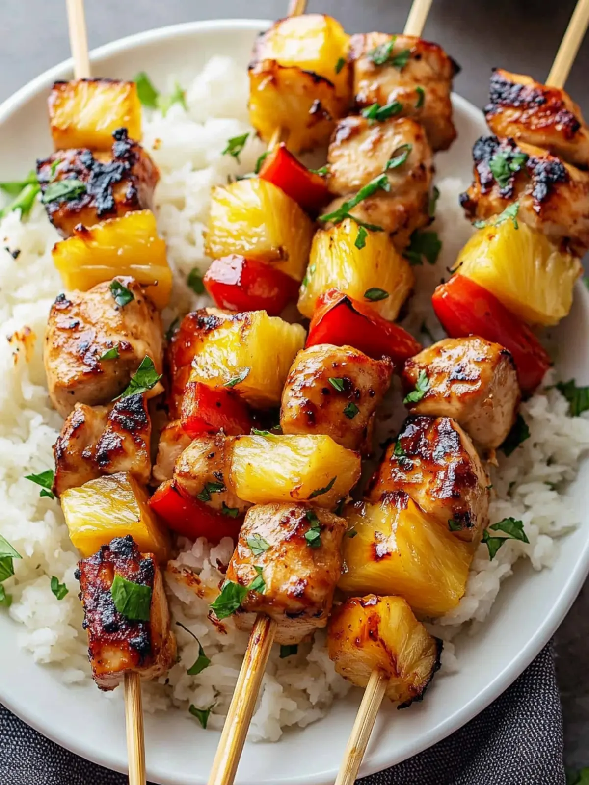 Irresistibly Juicy Baked Pineapple Chicken Kabobs Recipe 4 Baked Pineapple Chicken Kabobs